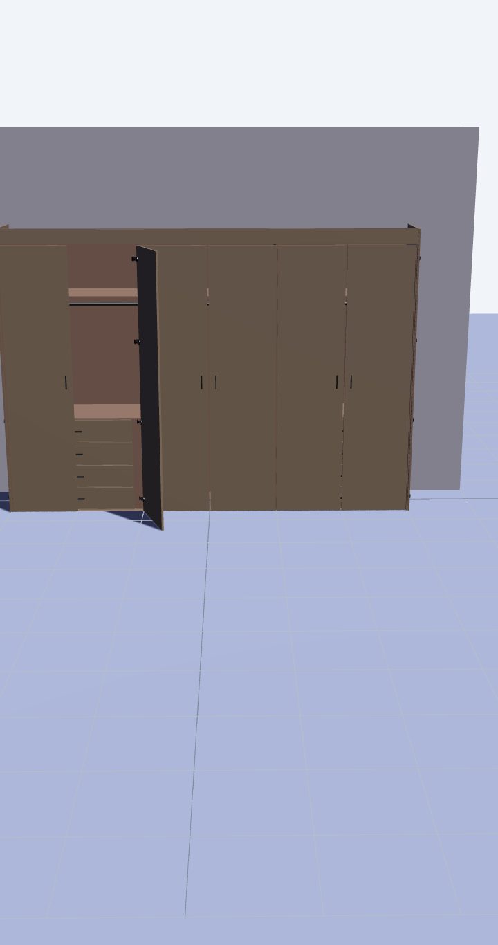 Prévia de Guarda-ropa 6 porta